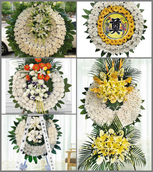 山西运城绛县横水镇东刘家村花圈速递